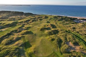 Royal Portrush 5th Sunset Aerial